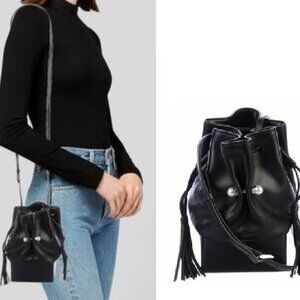 ADEAM Kimono Bucket Bag in Black